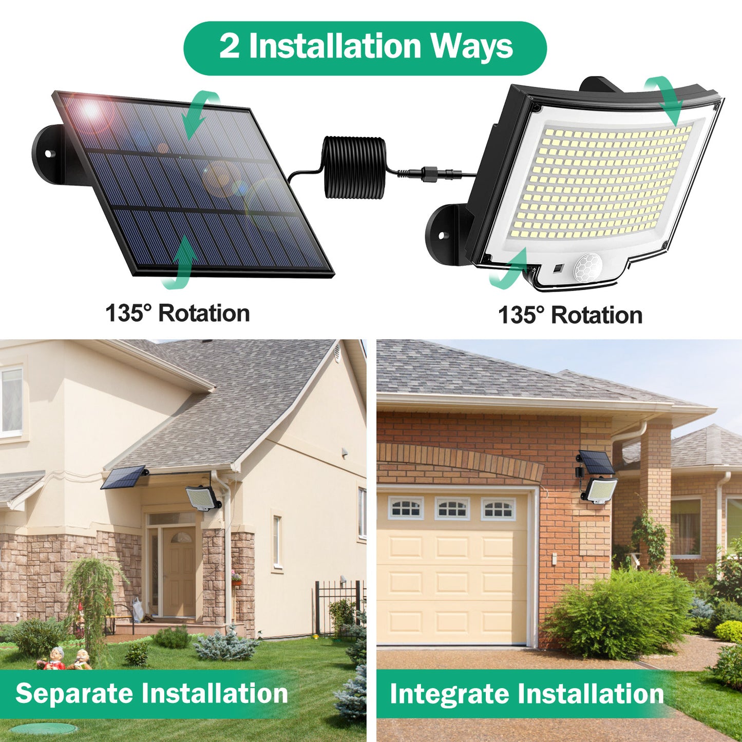 Solar Powered Flood Light