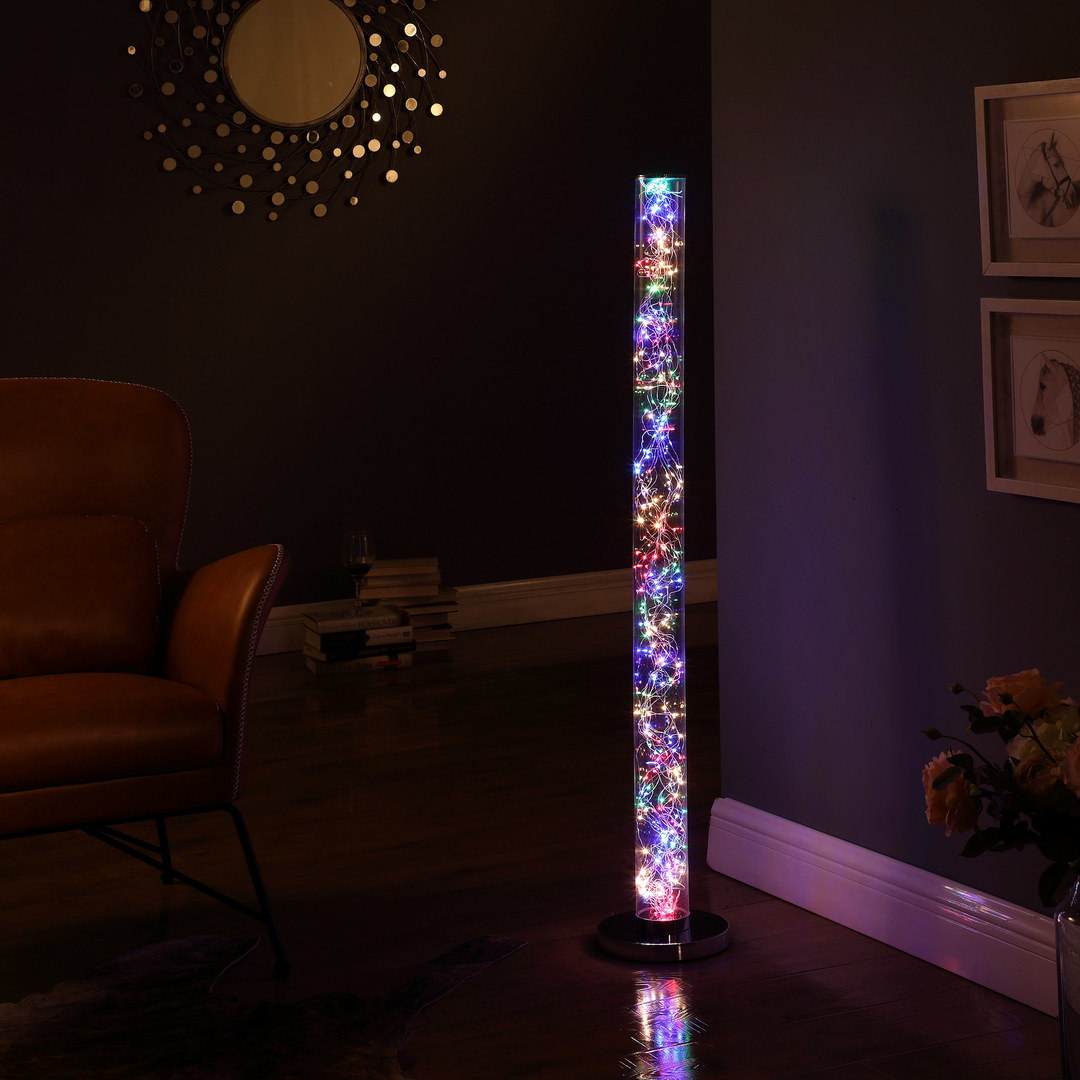 49-Inch Floor Lamp Exposed Multi-Colored Rope LED