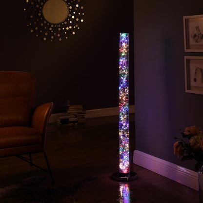 49-Inch Floor Lamp Exposed Multi-Colored Rope LED