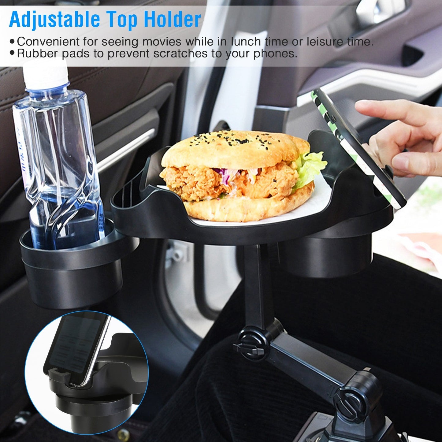 Car Cup Holder Rotating Tray