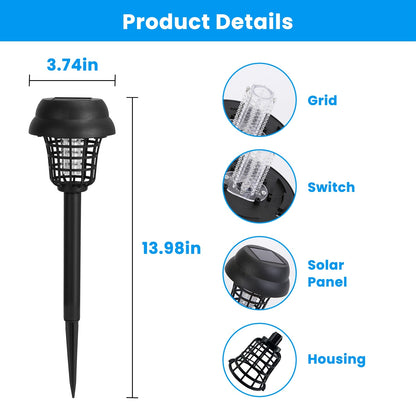 4 Pack Solar Powered Mosquito/Insect Zapper