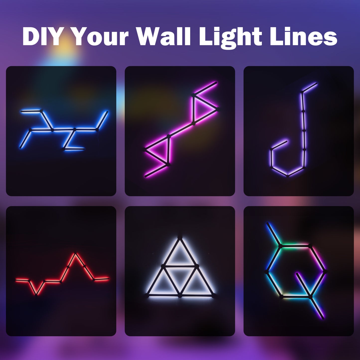 Modular Music Sync Wall Lights
