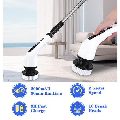 10 in 1 Electric Cordless Spin Scrubber