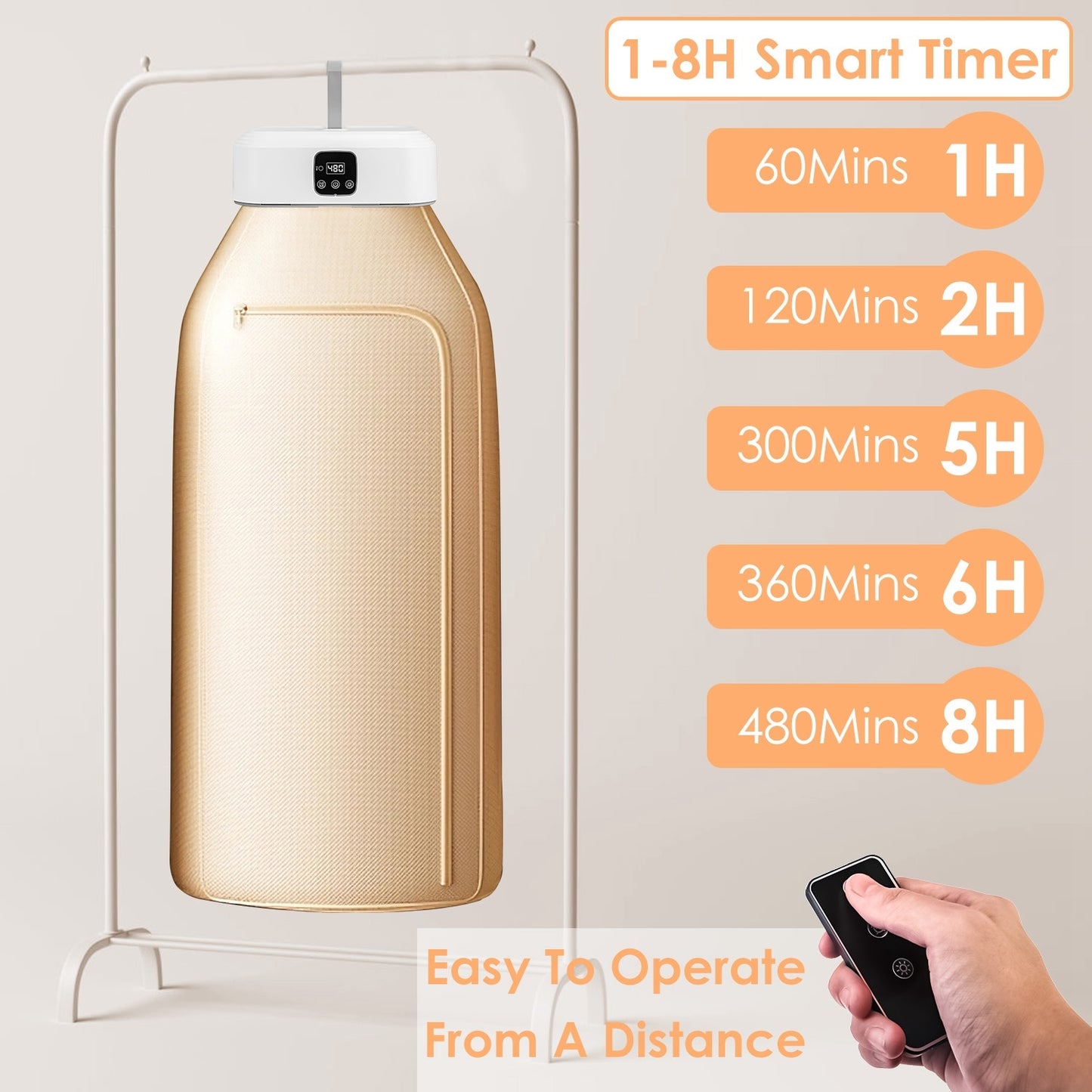 Portable Mini Clothes Dryer with Timer UV Sterilization