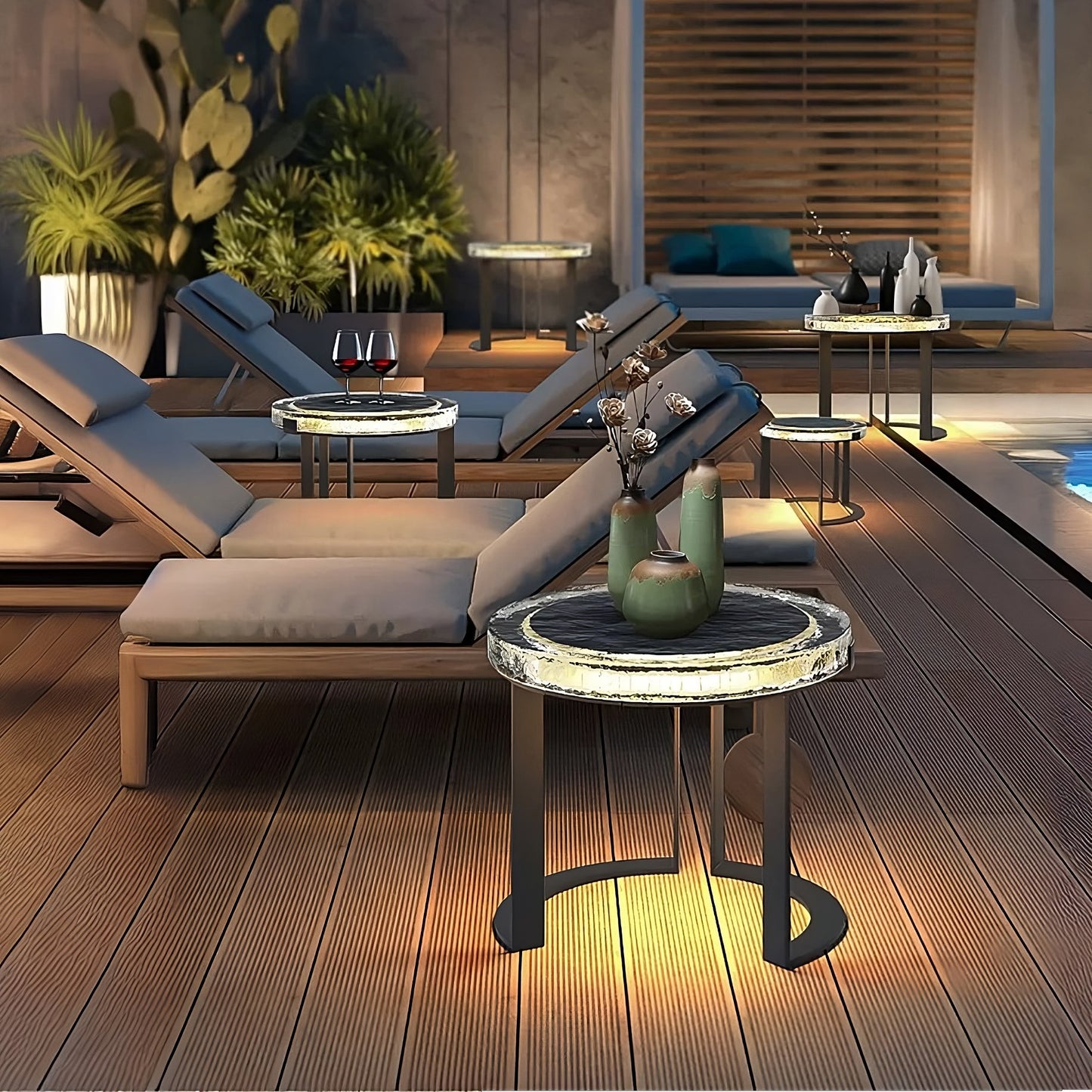 Solar powered Garden Table