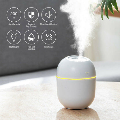 Mini Air Humidifier/Oil Diffuser W/ LED light