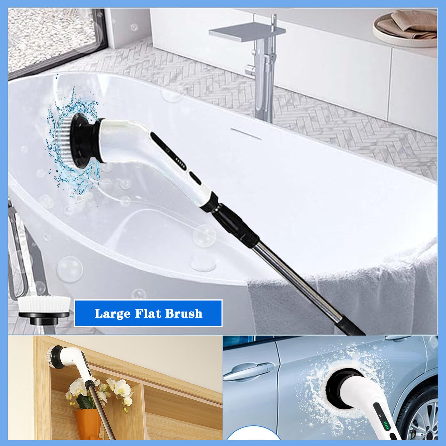 10 in 1 Electric Cordless Spin Scrubber