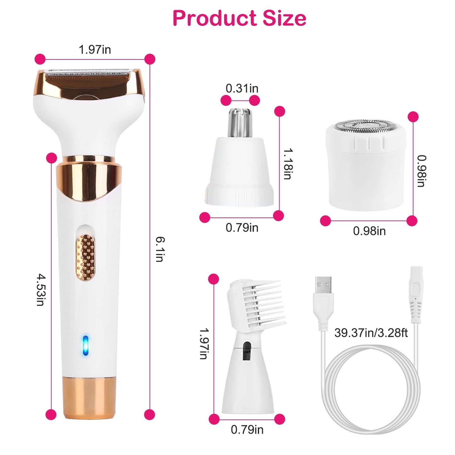 Electric Hair Shaver 4 in 1
