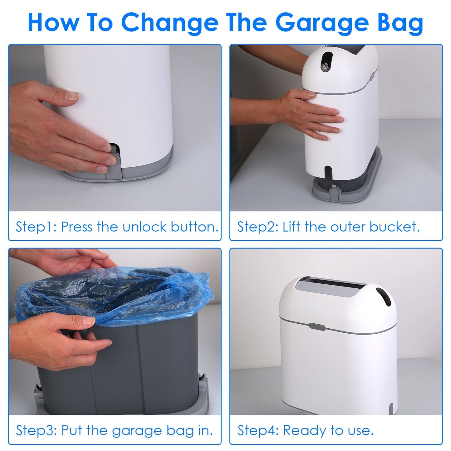 Automatic Touchless Trash Can 2.38Gal/9L