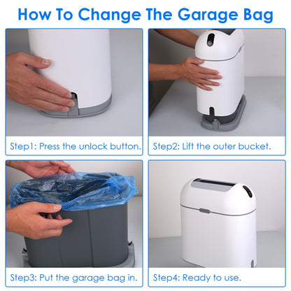 Automatic Touchless Trash Can 2.38Gal/9L